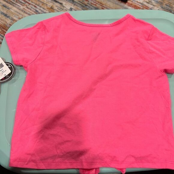 Girls short sleeve tie front t-shirt - Picture 3 of 4